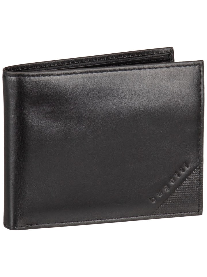 Geldbörse Nobile Horizontal with Flap in Schwarz