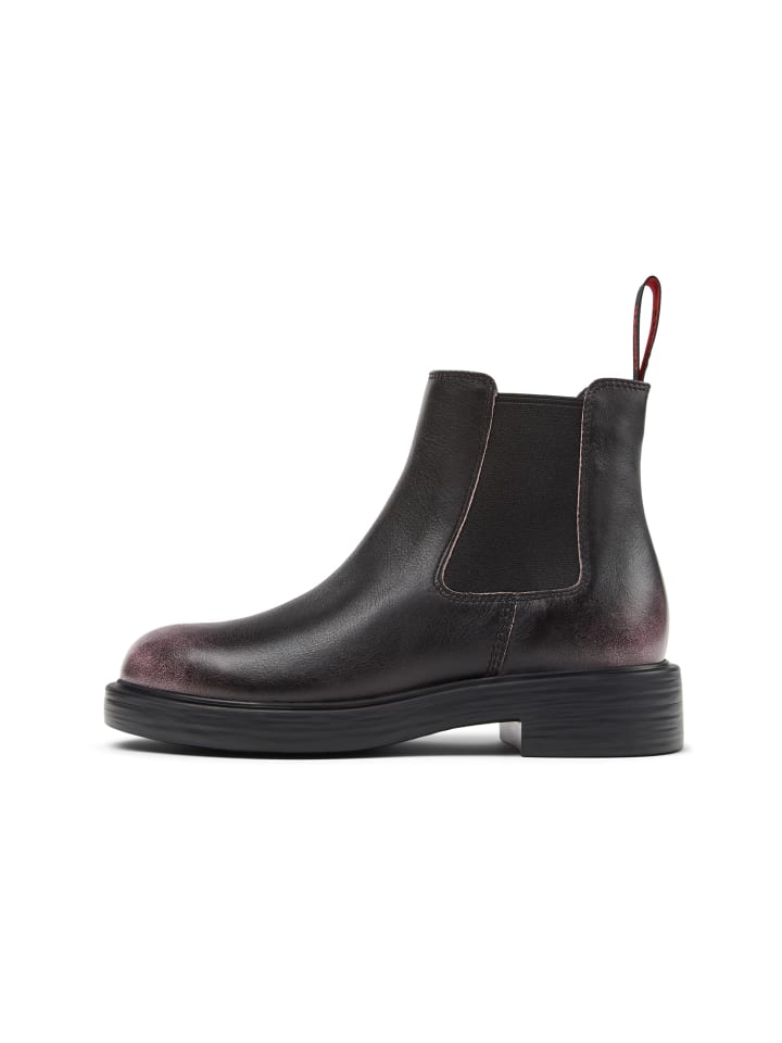 Stiefeletten " Dean " in Schwarz Rosa