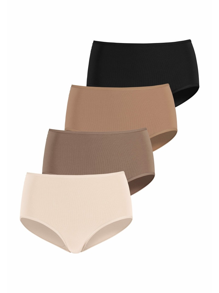 Taillenslip in champagner, nougat, beige, schwarz