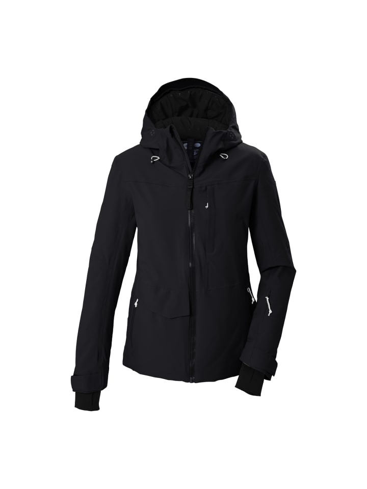Funktionsjacke mit abzippbarer Kapuze in Schwarz0110