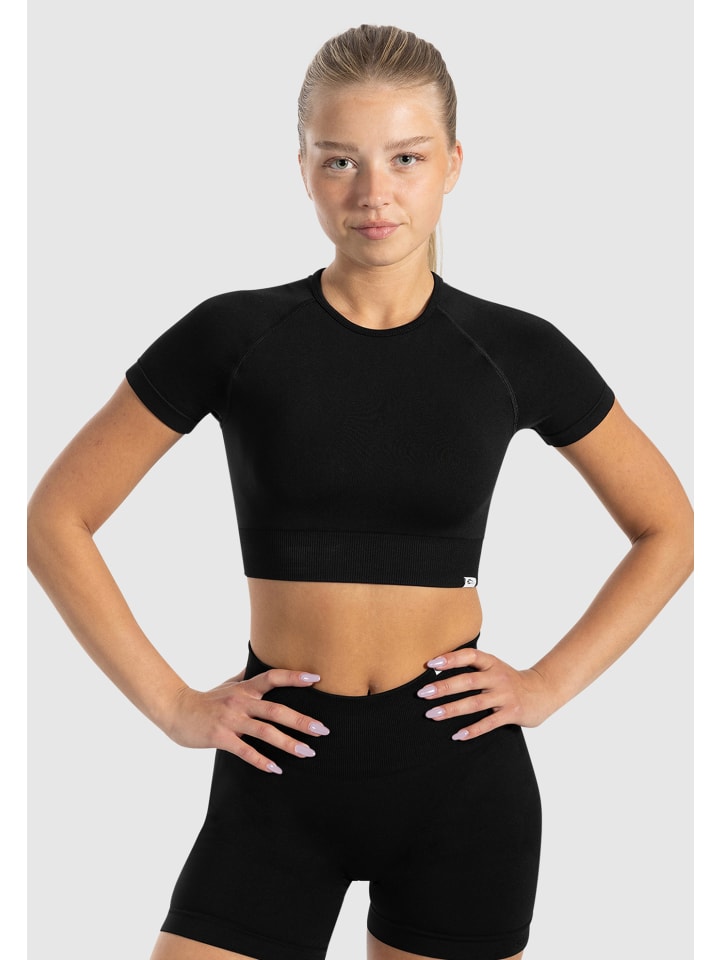 Crop Shirt Elna in Schwarz