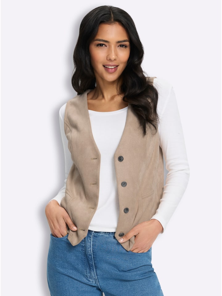 Weste in beige