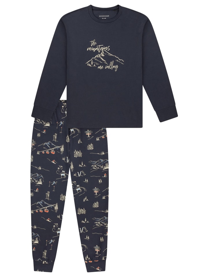 Schlafanzug Comfort Cotton in Deep blue