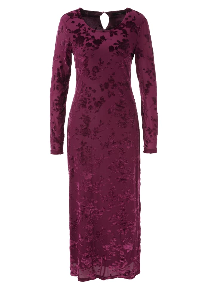 Maxikleid in bordeaux