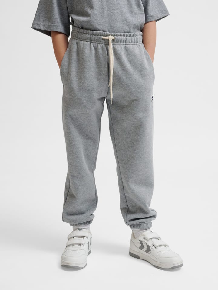 Verstellbare Taille Hose Hmljr Loose Kinder in GREY MELANGE
