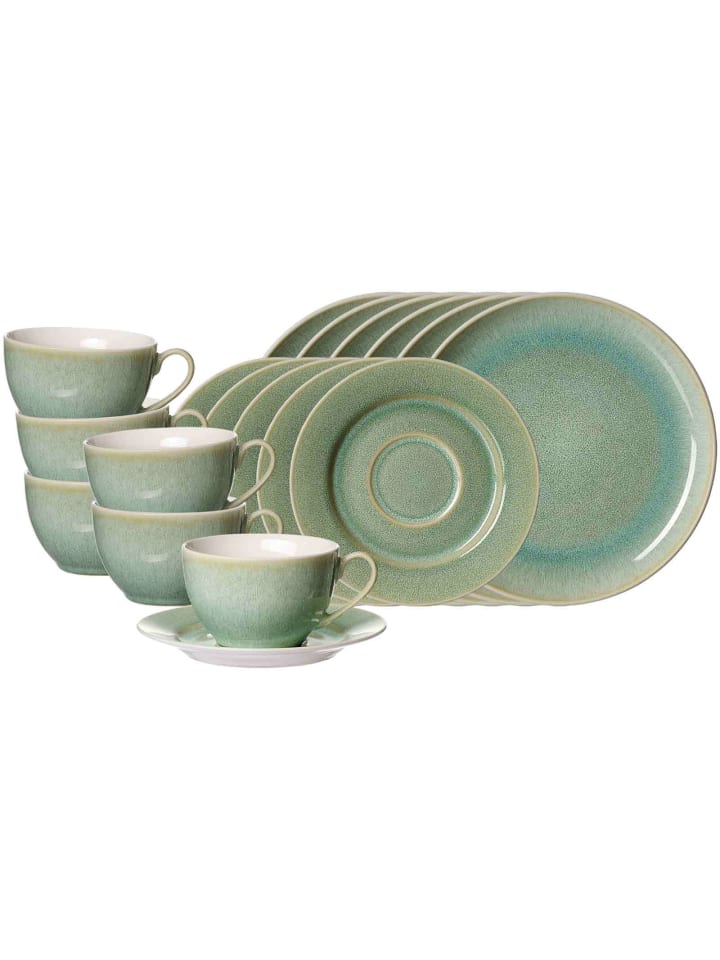 Ritzenhoff & Breker 18-tlg. Kaffeeservice Borneo in in grün günstig kaufen