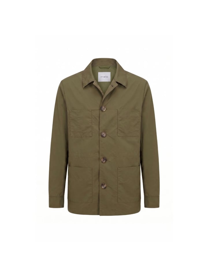 Grün Nylon Herren Jacke