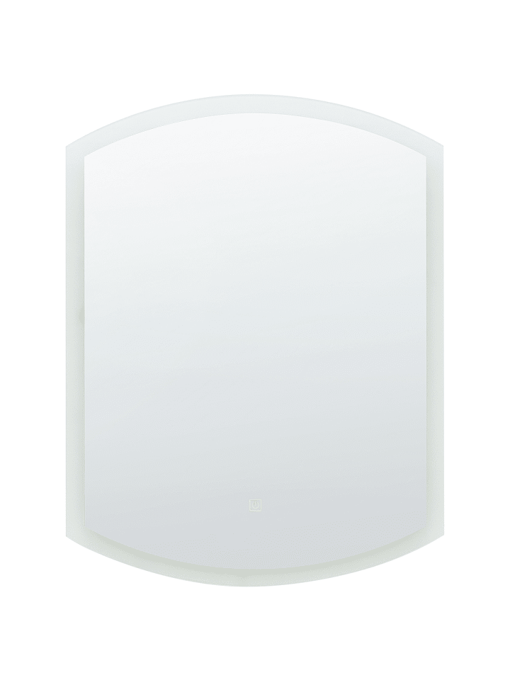 Badezimmerspiegel BEZIERS in Silber - (W) 60 x (H) 78 x (L) 3 cm Vertikal