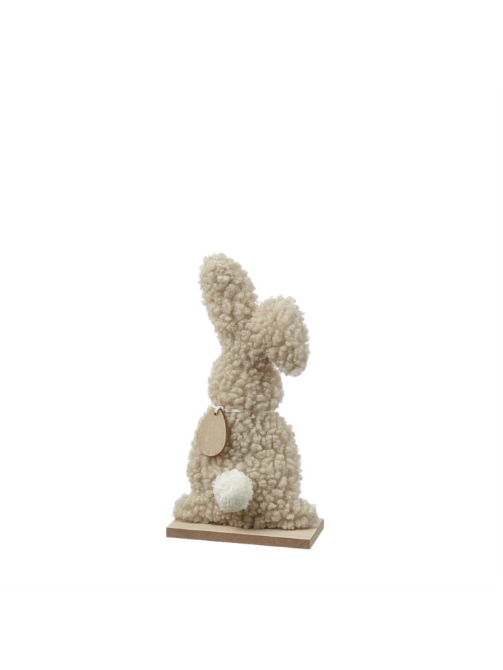 Deofigur Hase Teddy Plüschhase Osterhase H: 23cm in beige