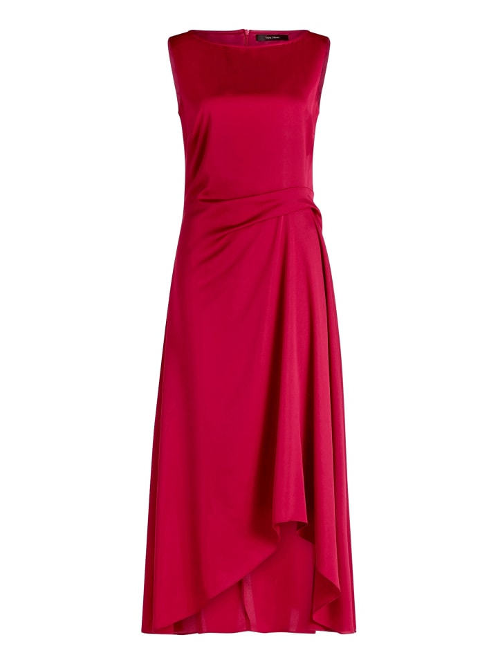 Cocktailkleid mit Raffung in Dark Raspberry