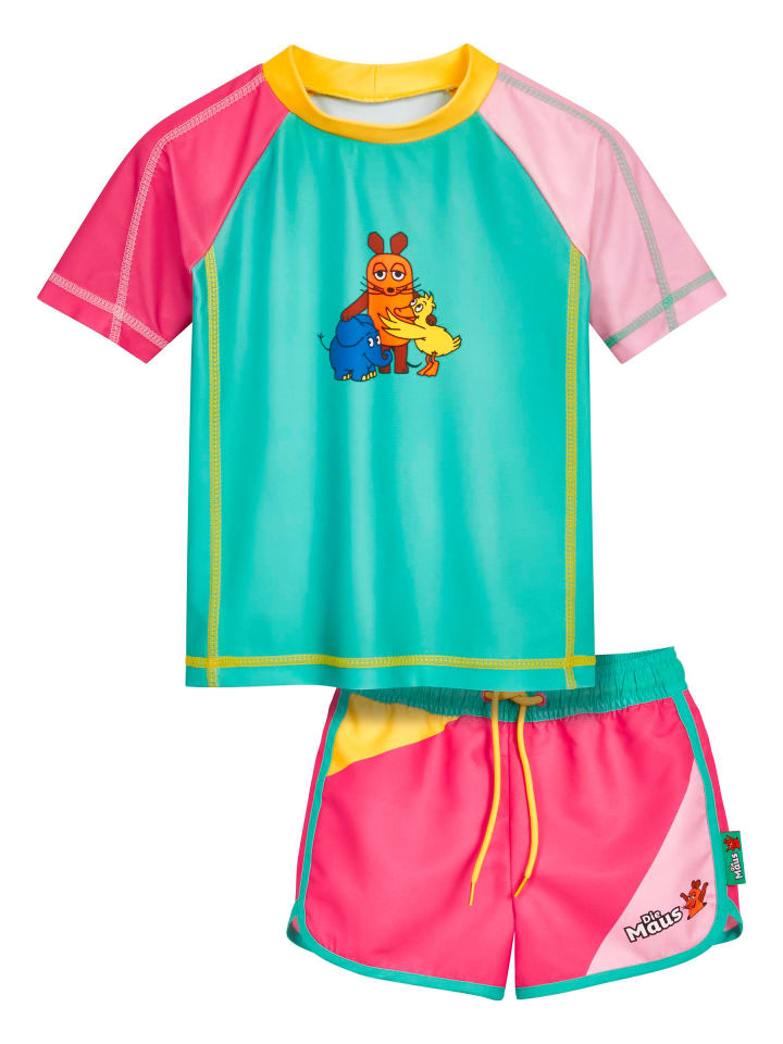UV-Schutz Bade-Set DIE MAUS Freunde in pink