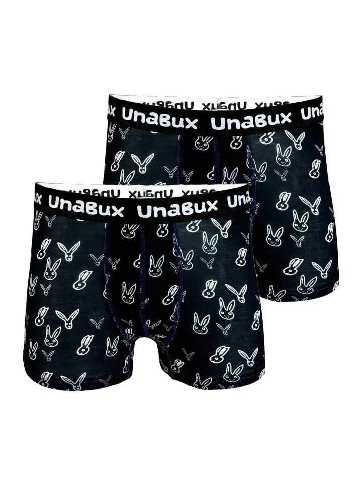 Boxer BLACK WHITE RABBIT in Schwarz