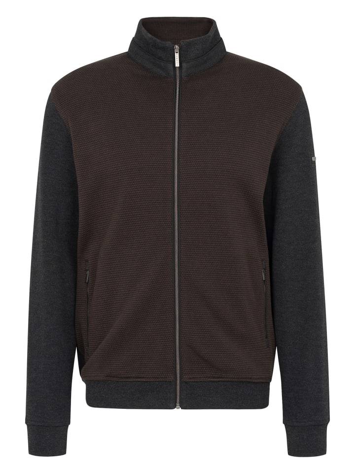 Sweatjacke in braun