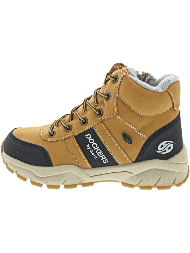 Schnürstiefel Beige
