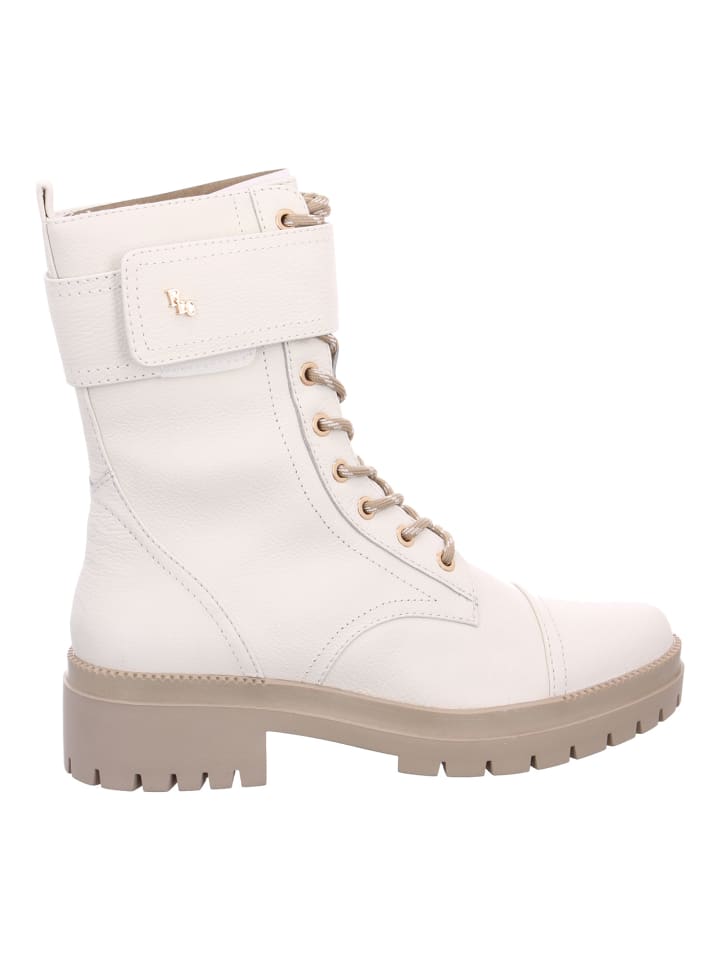Schnürstiefel in Weiß