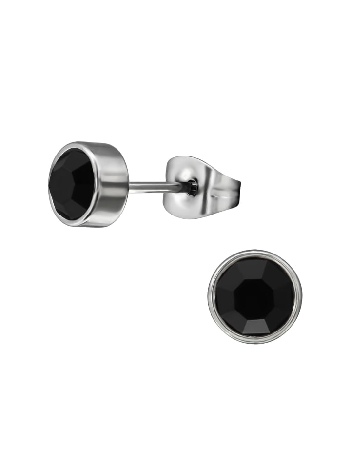 Ohrstecker in Schwarz