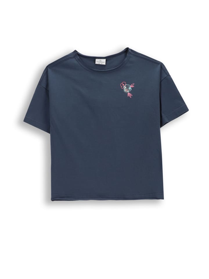 T-Shirt mit kurzen Ärmeln in dunkelblau