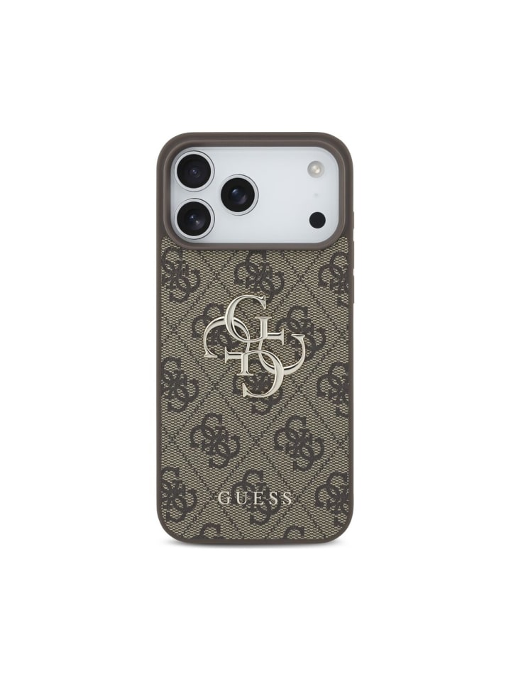 Guess 4G Big Logo kompatibel mit iPhone 18 Pro Max / 17 Pro in Braun