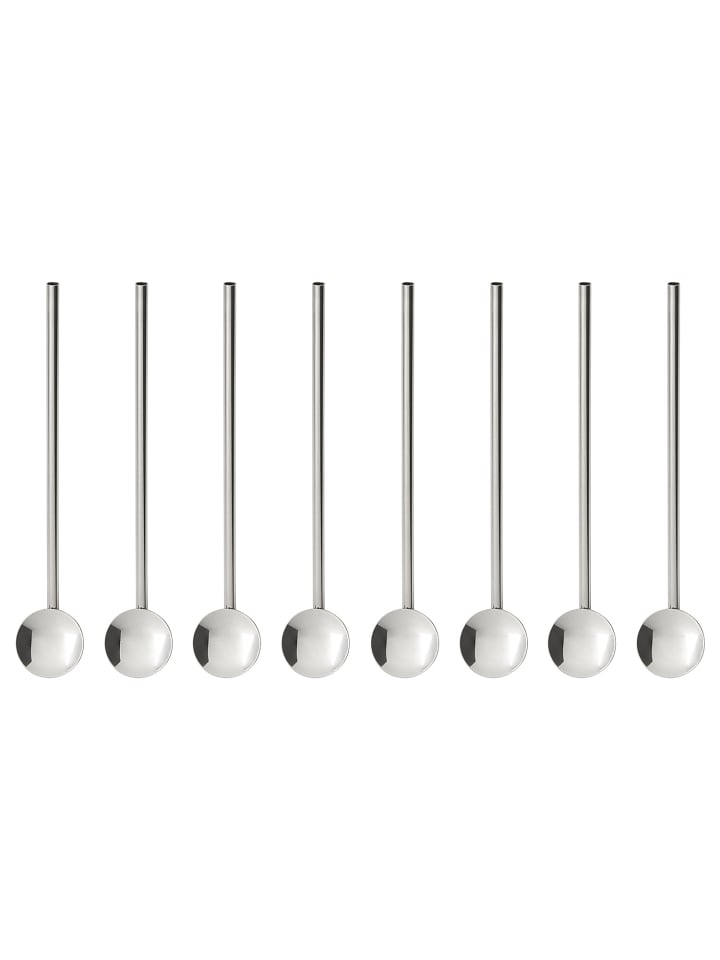 Butlers Trinklöffel SIP & SPOON 8er-Set in Silber