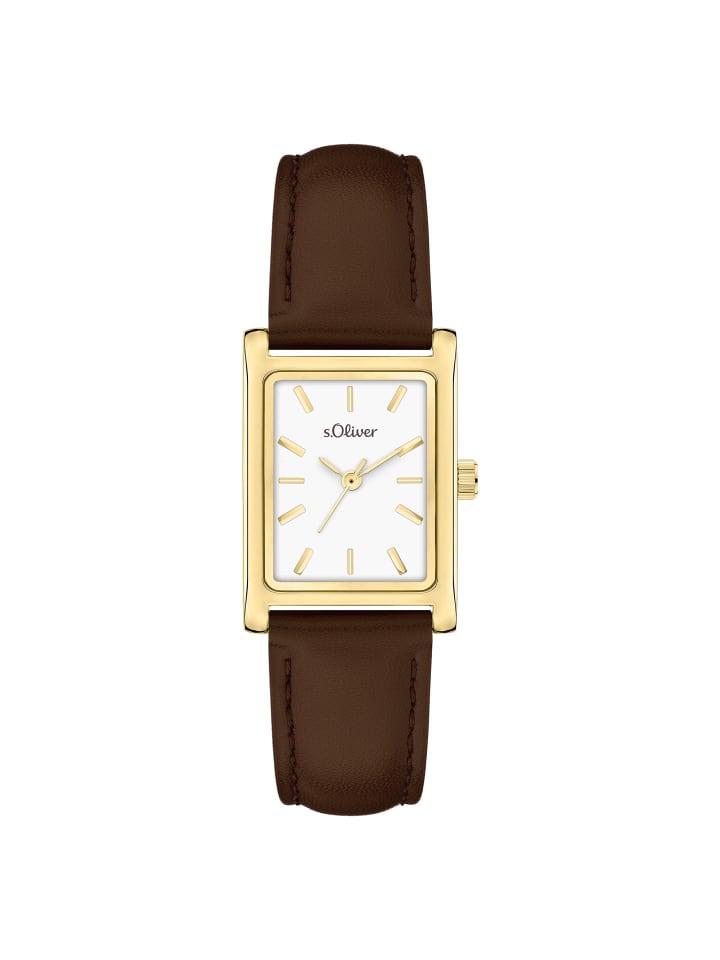 Armbanduhr Line Time in braun