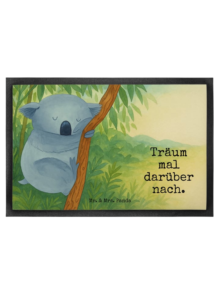 Fußmatte Koalabär Design mit Spruch in Weiß