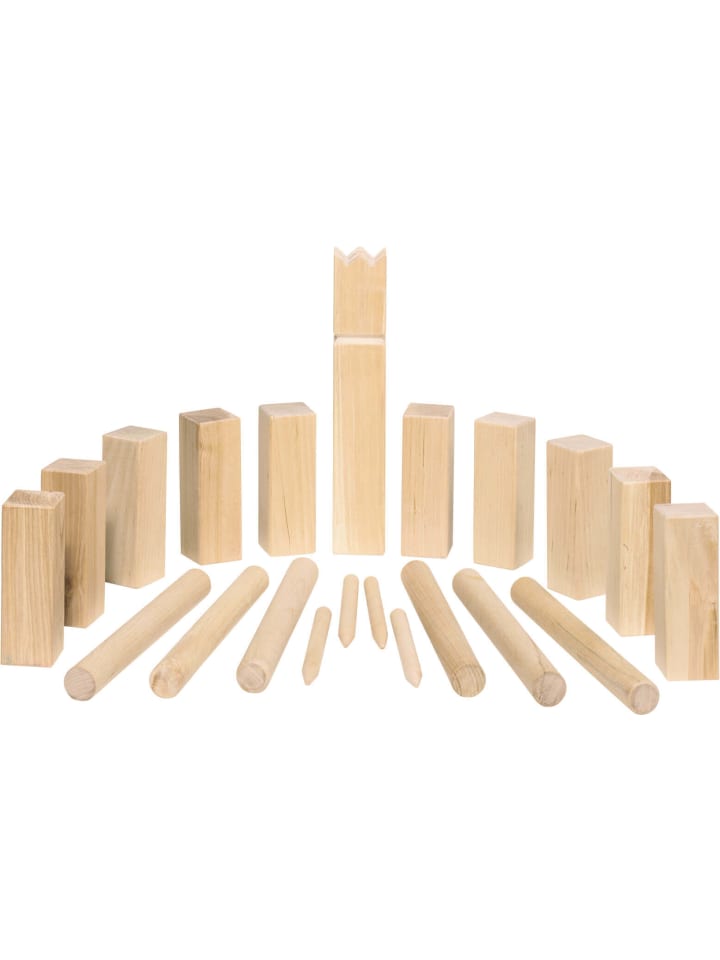 Wikingerspiel Kubb, kleine Größe, im Baumwollbeutel - ab 3 Jahren