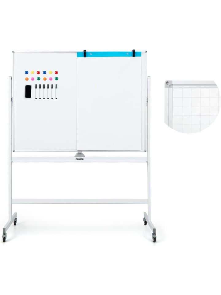 Whiteboard Doppelseitig in Schwarz
