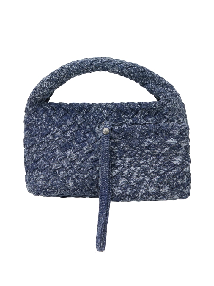 Women 2-In-1 Tote Bag Set in Dark Grey Denim