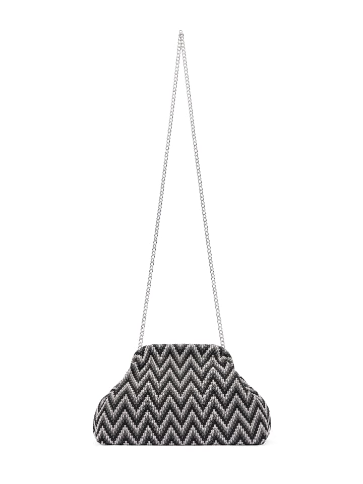 Women Clutch in Black Multicolor