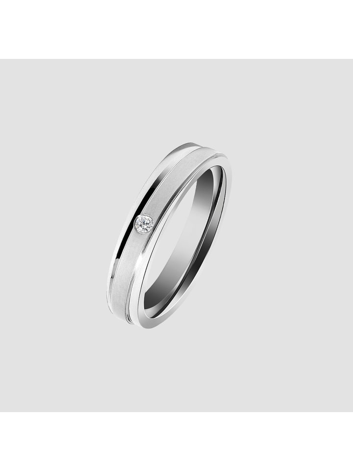 Damen Ring aus Edelstahl in silber