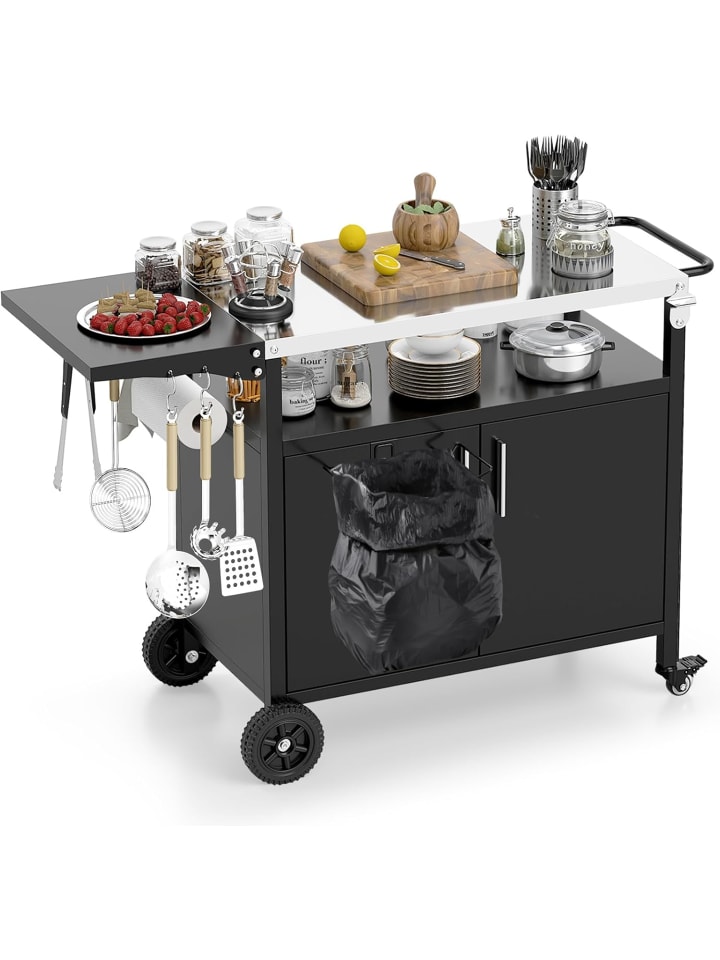Grillwagen Outdoor in Schwarz