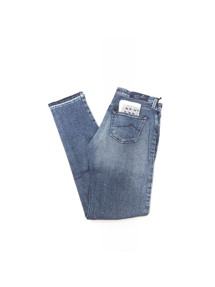 Blau Baumwolle Damen Jeans