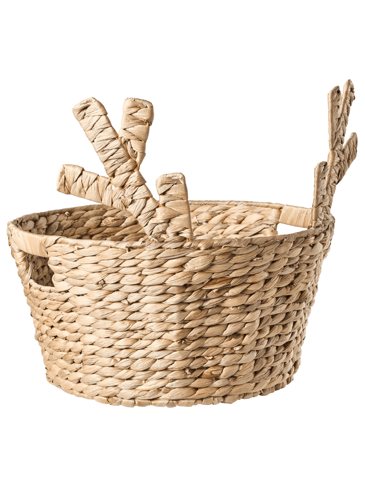 Korb RENNE in Naturfarben - (W) 38 x (H) 38 x (L) 38 cm