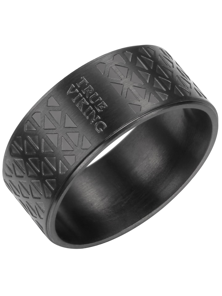 Ring aus Edelstahl in schwarz