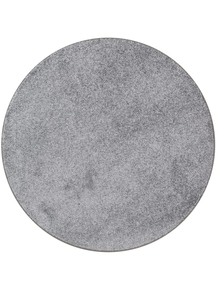 Hochflor-Teppich Mona Rund in grau