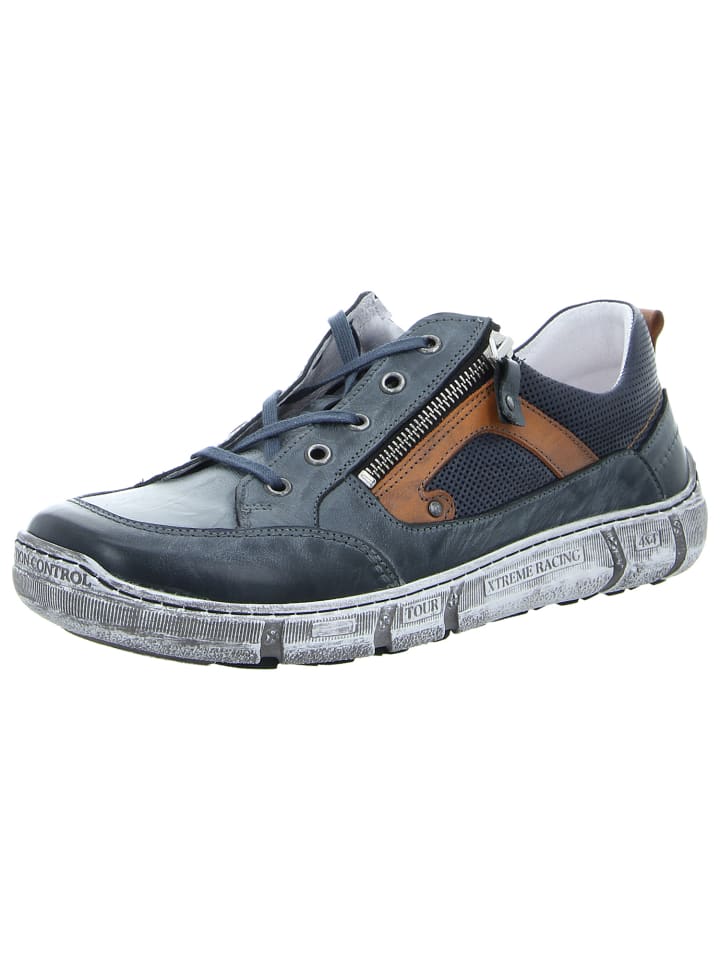 Schnürschuh in blau