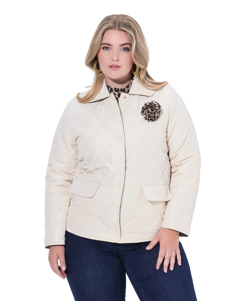 Steppjacke in weizen