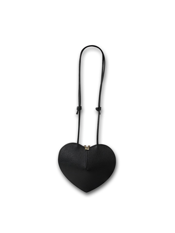 Leder Umhängetasche Toscanto Tasche schwarz ca. 21cm