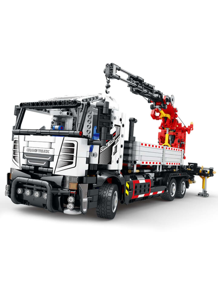 Reobrix 22011 Kranwagen RC Klemmbaustein Set 2328 Teile ab 14 in Gelb