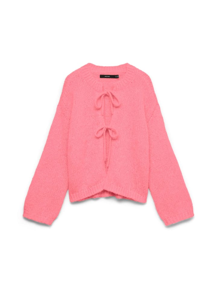 Strickjacke in Geranium Pink