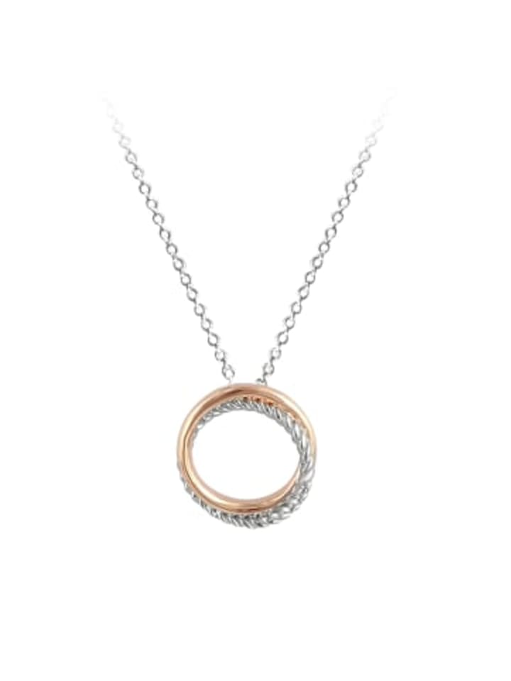 Kette mit Anhänger ENDLESS in Rosé aus 925 Sterling Silber, 2-tlg. in silber