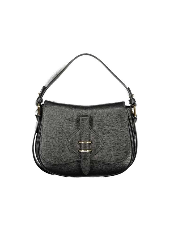 Schwarz Leder Damen Handtasche