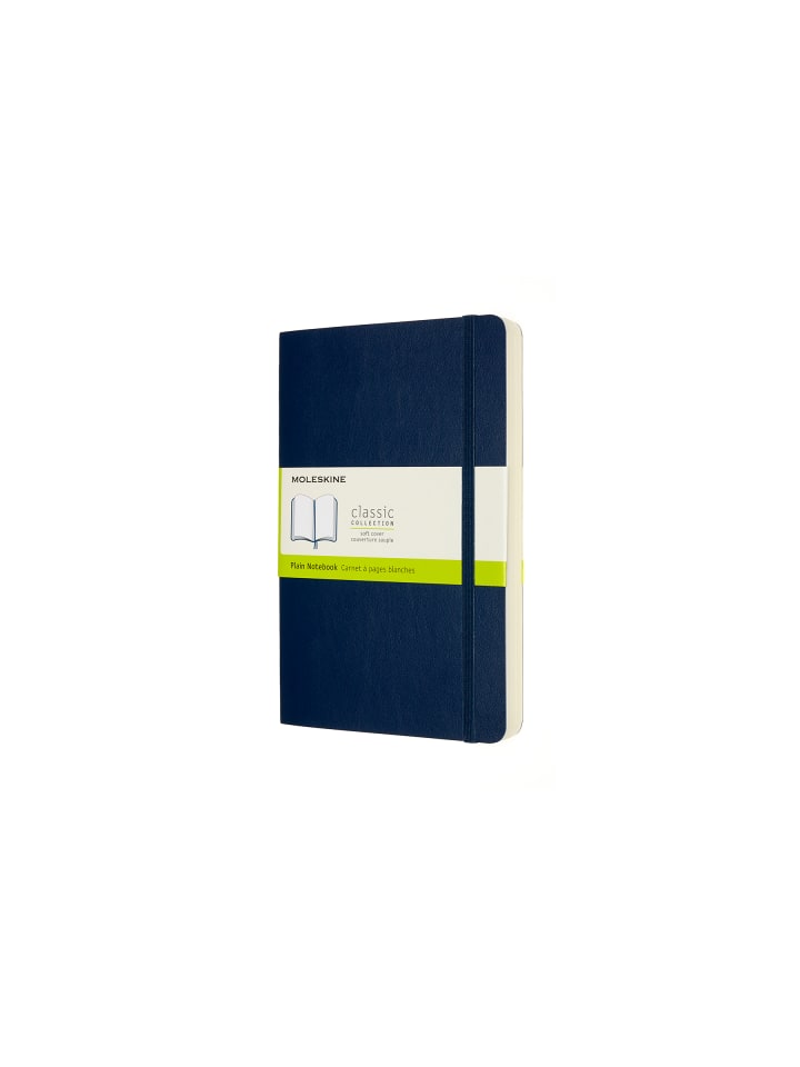 Notizbuch mit weichem Einband, Blanko  "Classic Expanded" in Saphir