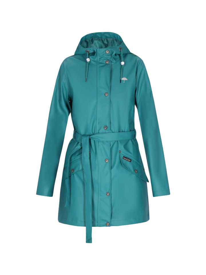 Women Coat in dark teal