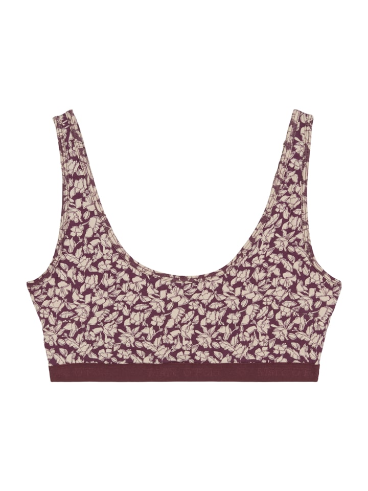 Bustier Essentials in cherry lacquer print