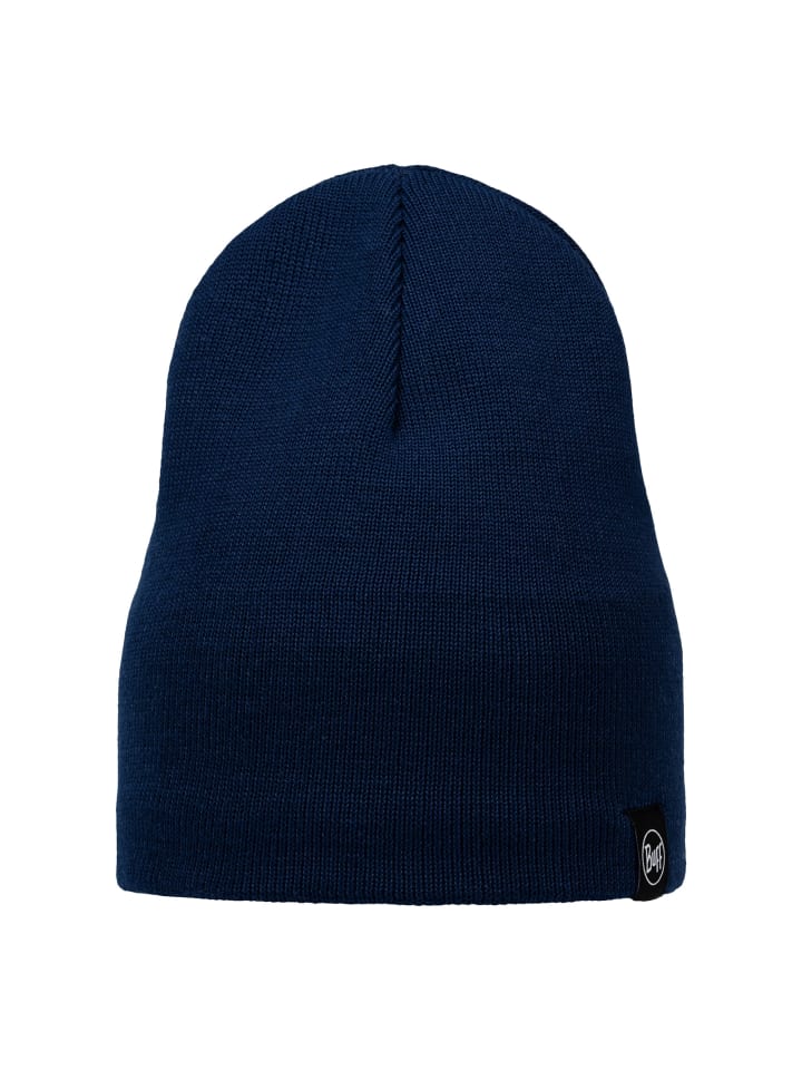 Knitted & Fleece Beanie Lilon in Dunkelblau