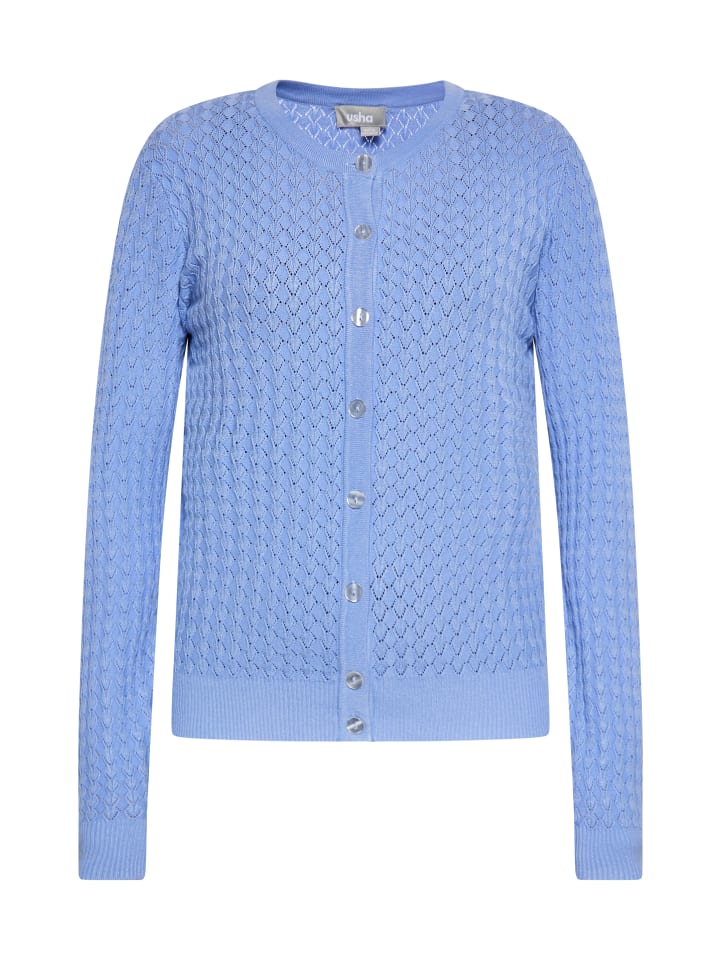 Damen Cardigan in Taubenblau