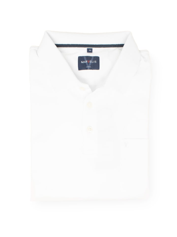 Poloshirt in Weiss 00