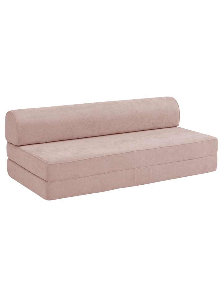 FALTSOFA Katusha Flachgewebe rosé
