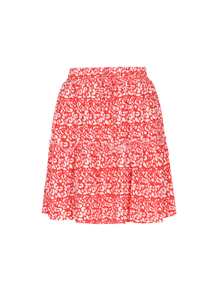 Women Skirt in red white